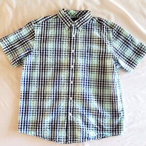 Roundtree & Yorke Men's Large Short Sleeve Button Down Shirt